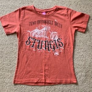 Women's Graphic SS T-Shirt, Orange.